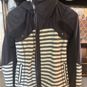 lululemon athletica Black and White Striped Jacket